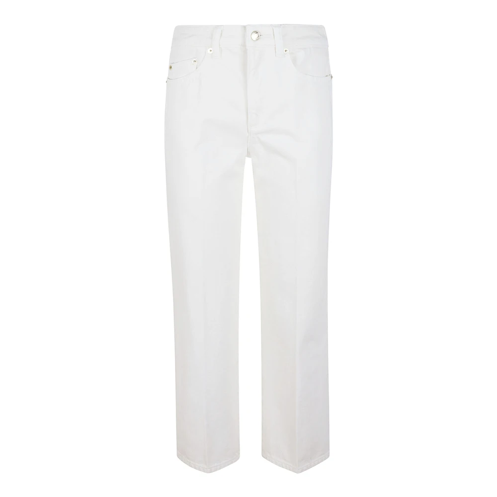 Michael Kors Denim 5-Pocket Jeans in Bone Kleur White Dames