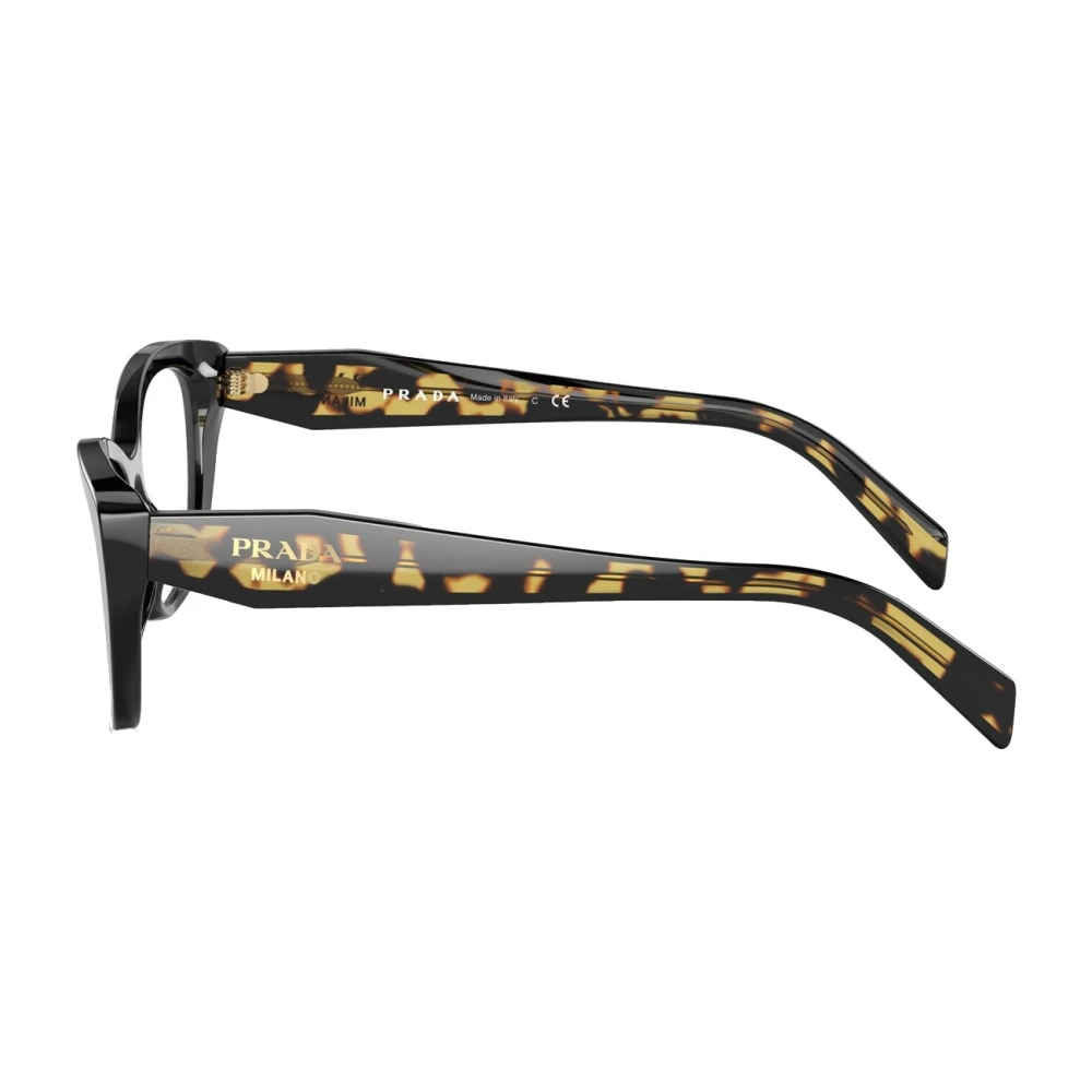 Prada Dames Cateye Bril in Zwart Black Dames