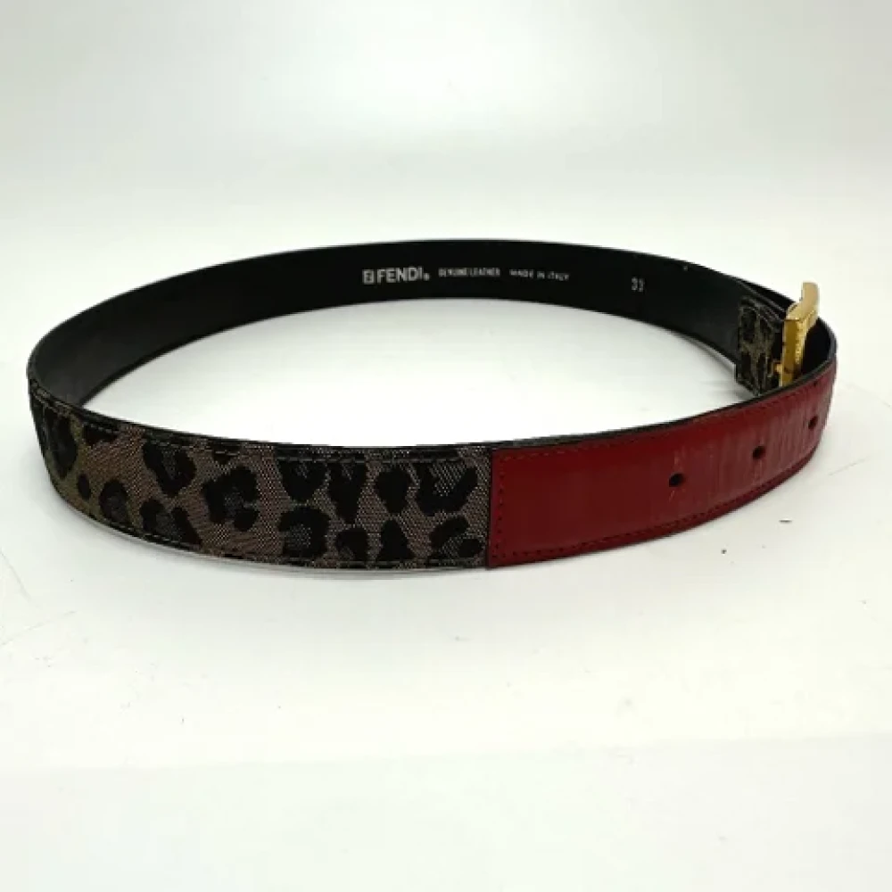 Fendi Vintage Pre-owned Fabric belts Brown Dames