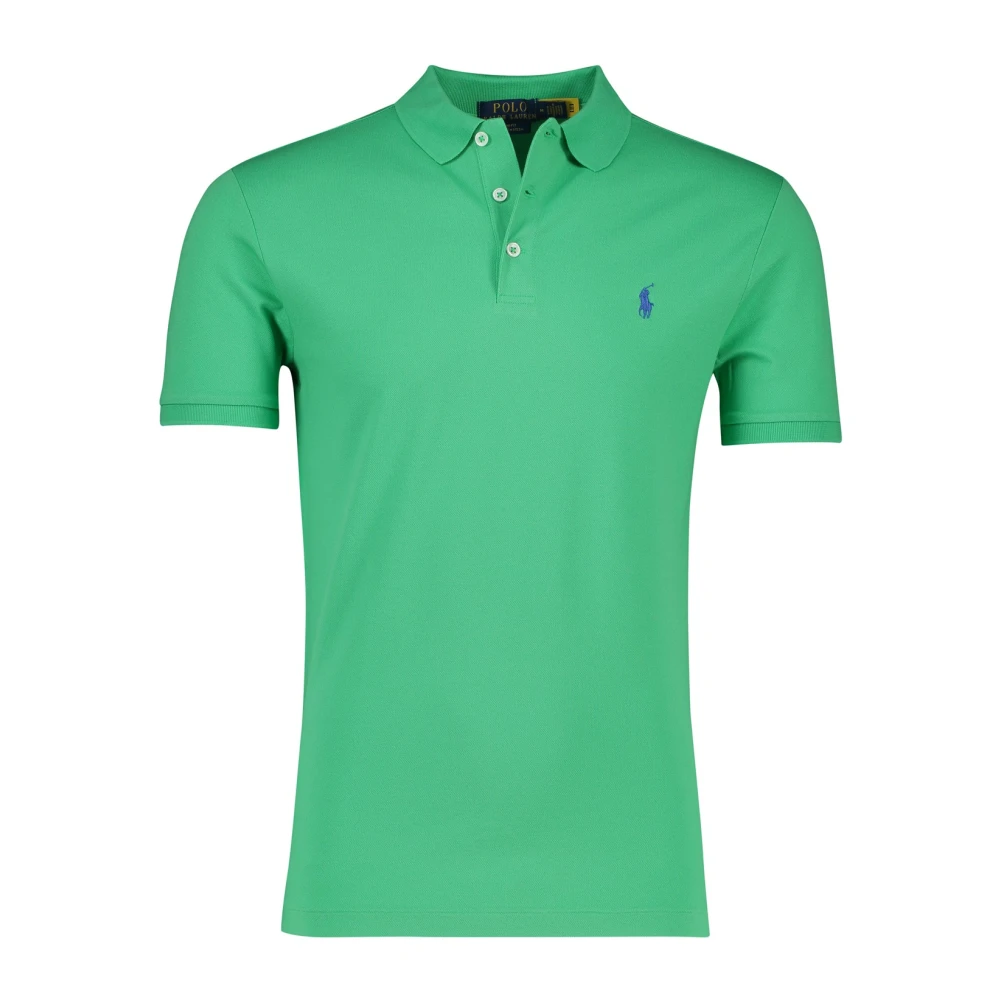 Ralph Lauren Groene Slim Fit Polo Shirt Green Heren