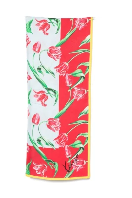 Tulpanmönstrad silkescarf