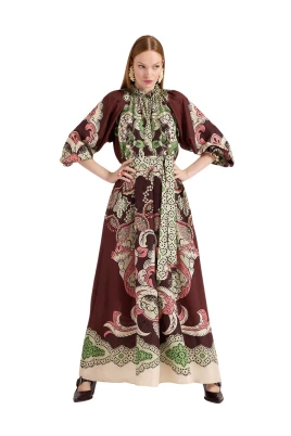 Abundance Goddess Silk Voile Klänning
