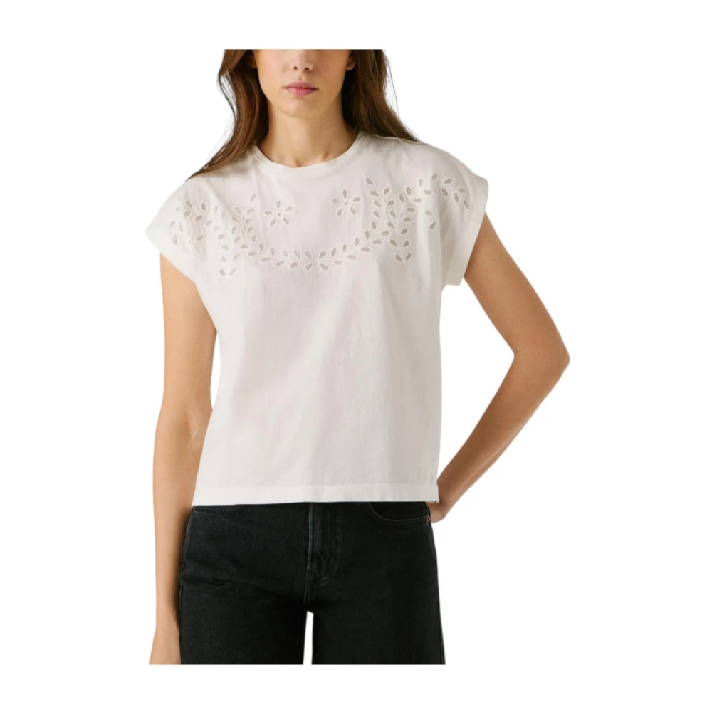 Pepe Jeans Women's White Blouses, Xs, Mina Blouse