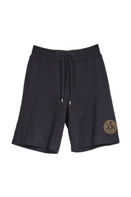 short-v-emblem-sweatpants-black-gold