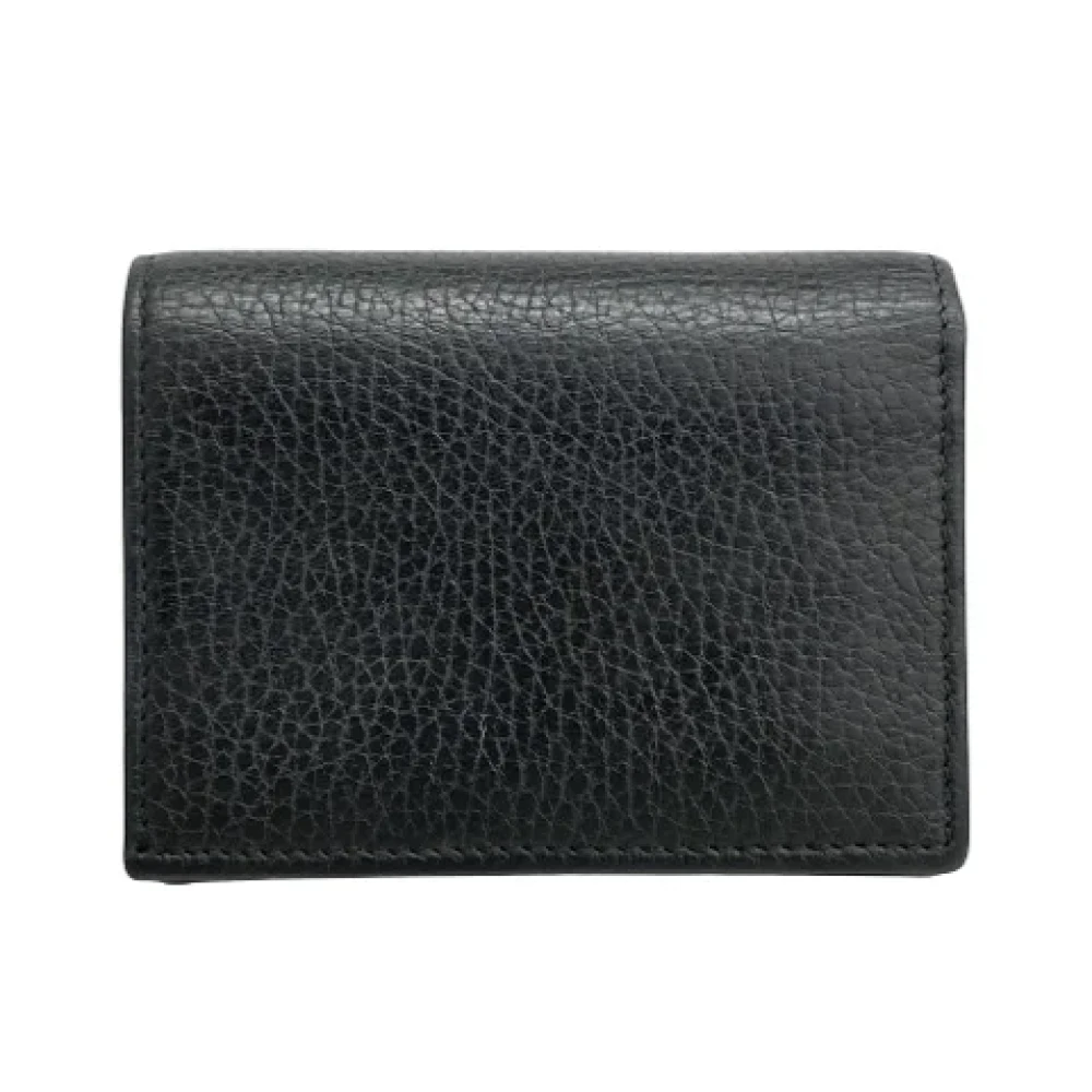 Gucci Vintage Pre-owned Leather wallets Black Dames