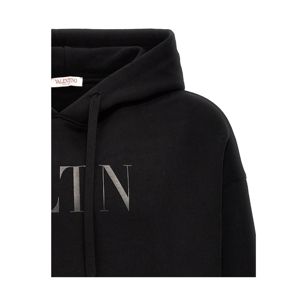 Valentino Hoodie Vltn Black Heren