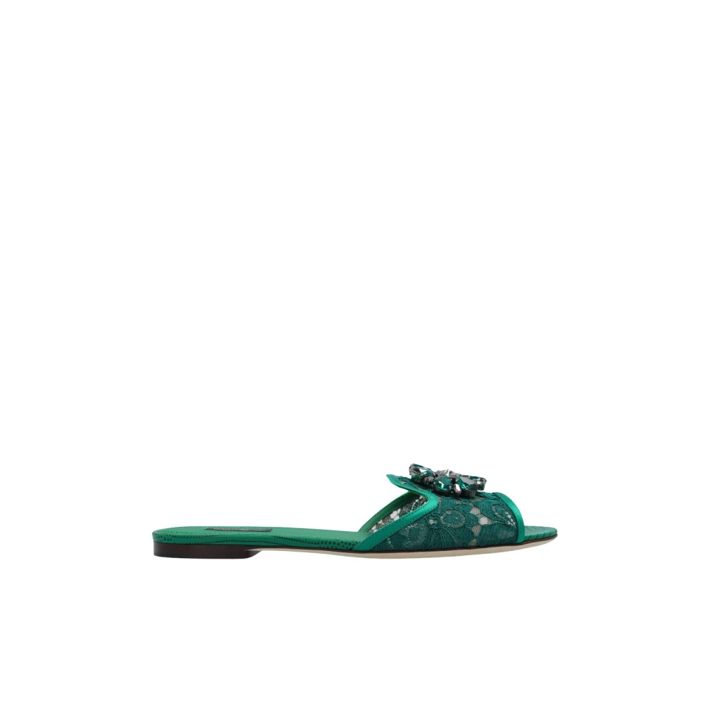 Dolce & Gabbana Damen Grün Schuhe, 36 Eugröße: