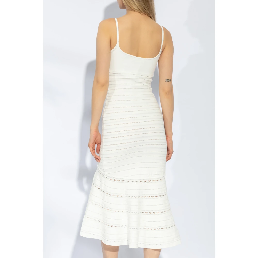 Victoria Beckham Jurk met bandjes White Dames
