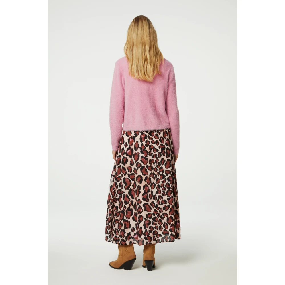 Fabienne Chapot Leopard Print Maxi Skirt Brown Dames