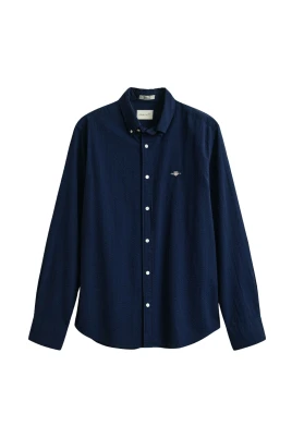 Regular Fit Seersucker Skjorta