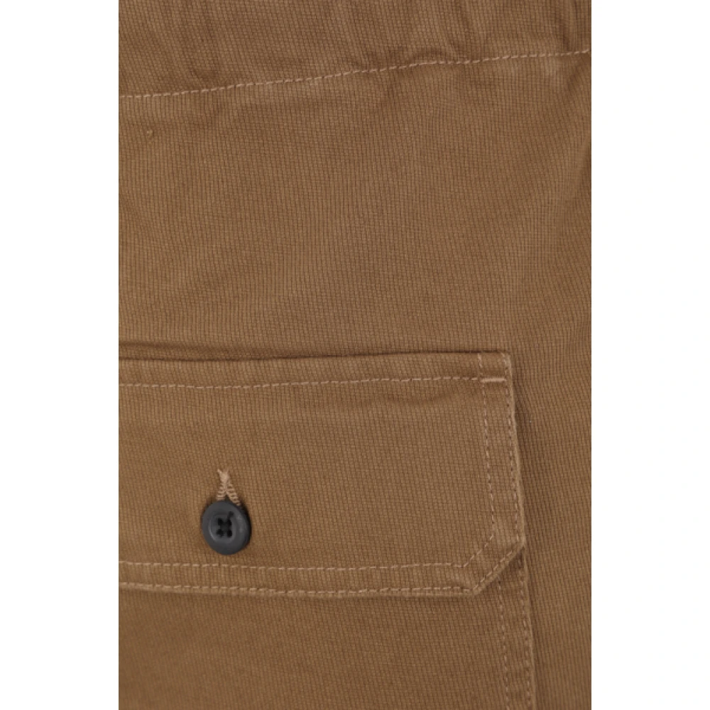 Incotex Cargo Broek Beige Contraststiksels Beige Heren