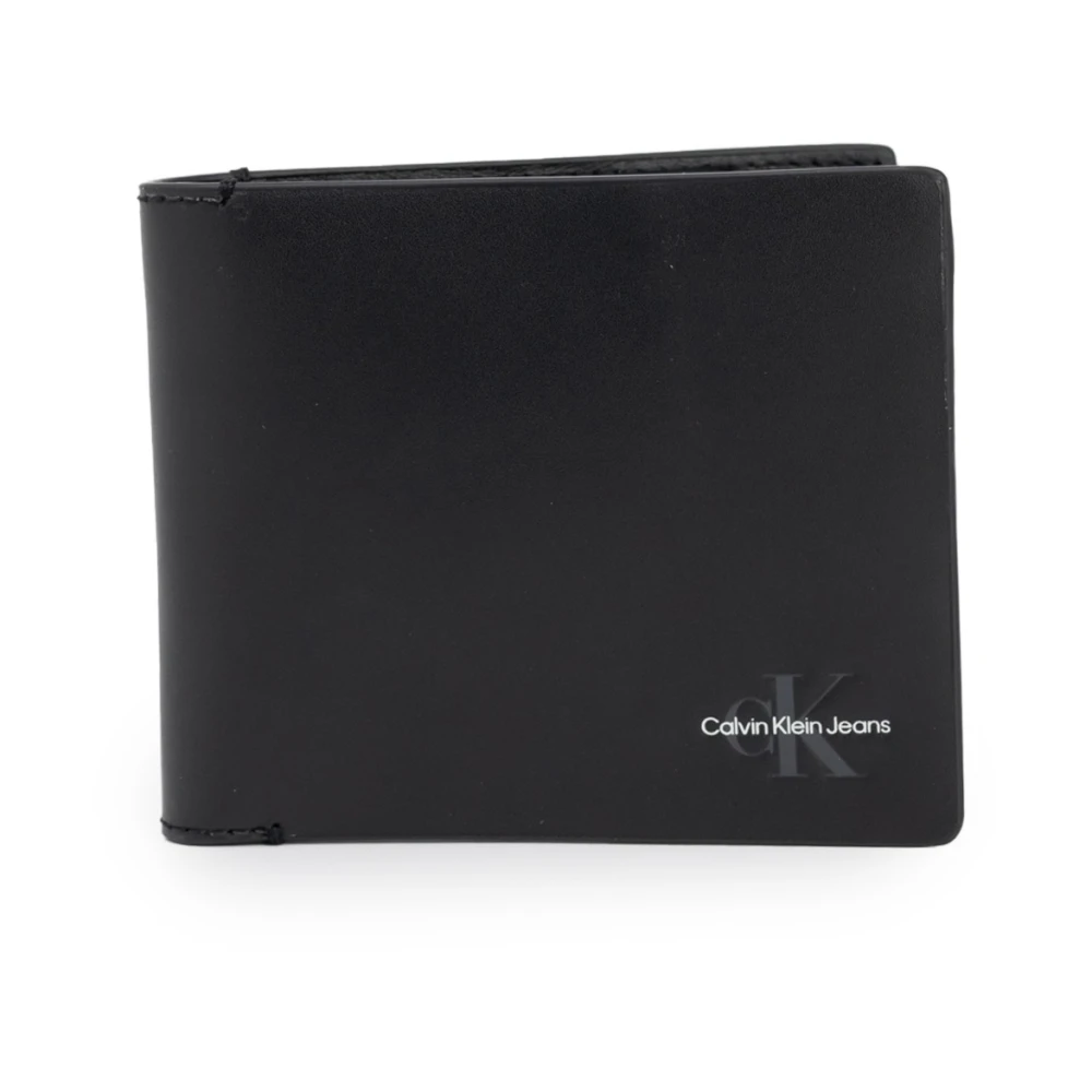 Calvin Klein Jeans Zachte Bifold Portemonnee Herfst Winter Collectie Black Heren