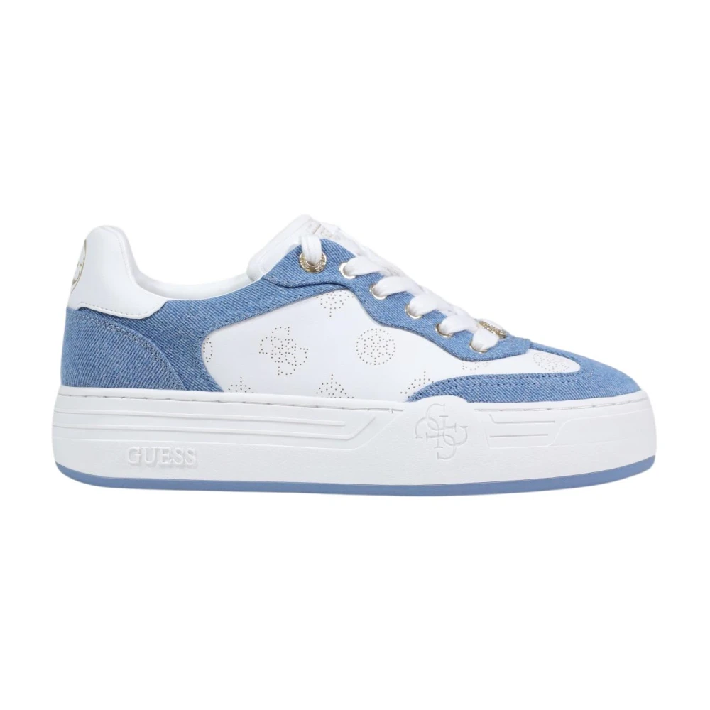 Guess Women's Blue Sneakers, 3 Uk, Swole4 Trainers