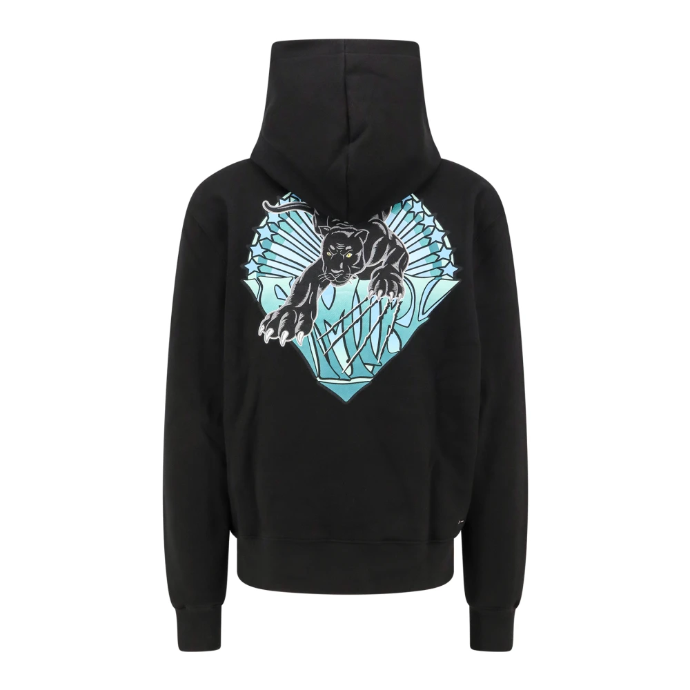 Amiri Panter Katoenen Hoodie Black Heren