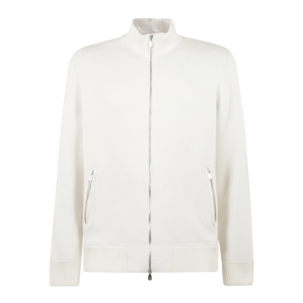 BRUNELLO CUCINELLI Ritssluiting Cardigan Beige Heren
