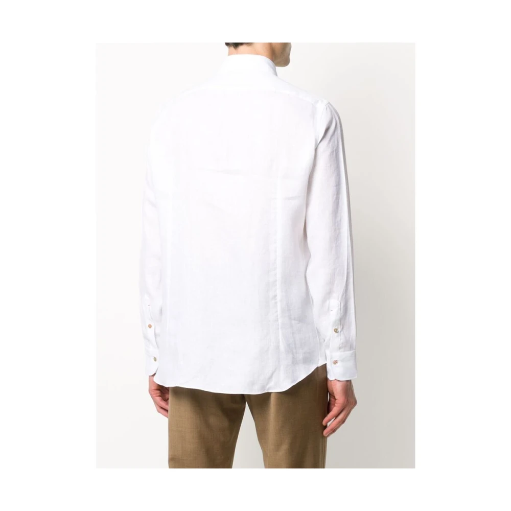 Mazzarelli Casual Shirts White Heren
