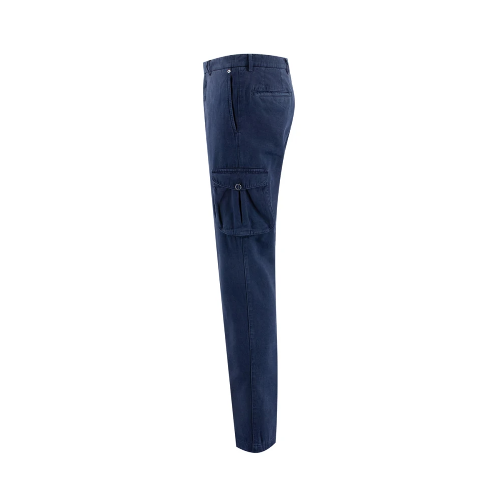 Kiton Slim-fit Trousers Blue Heren
