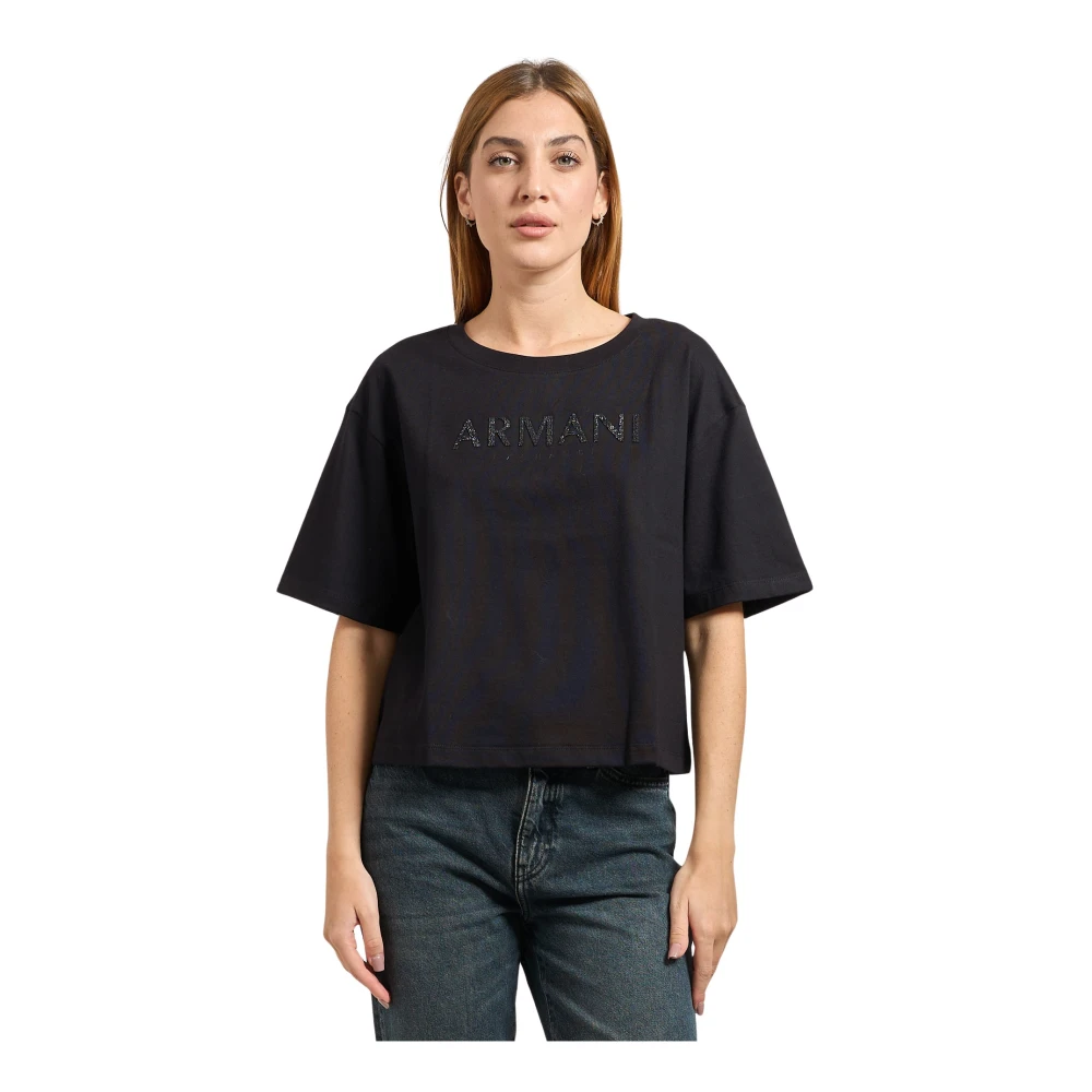 Armani Exchange Damen Schwarz Oberteile, K, Lgröße: