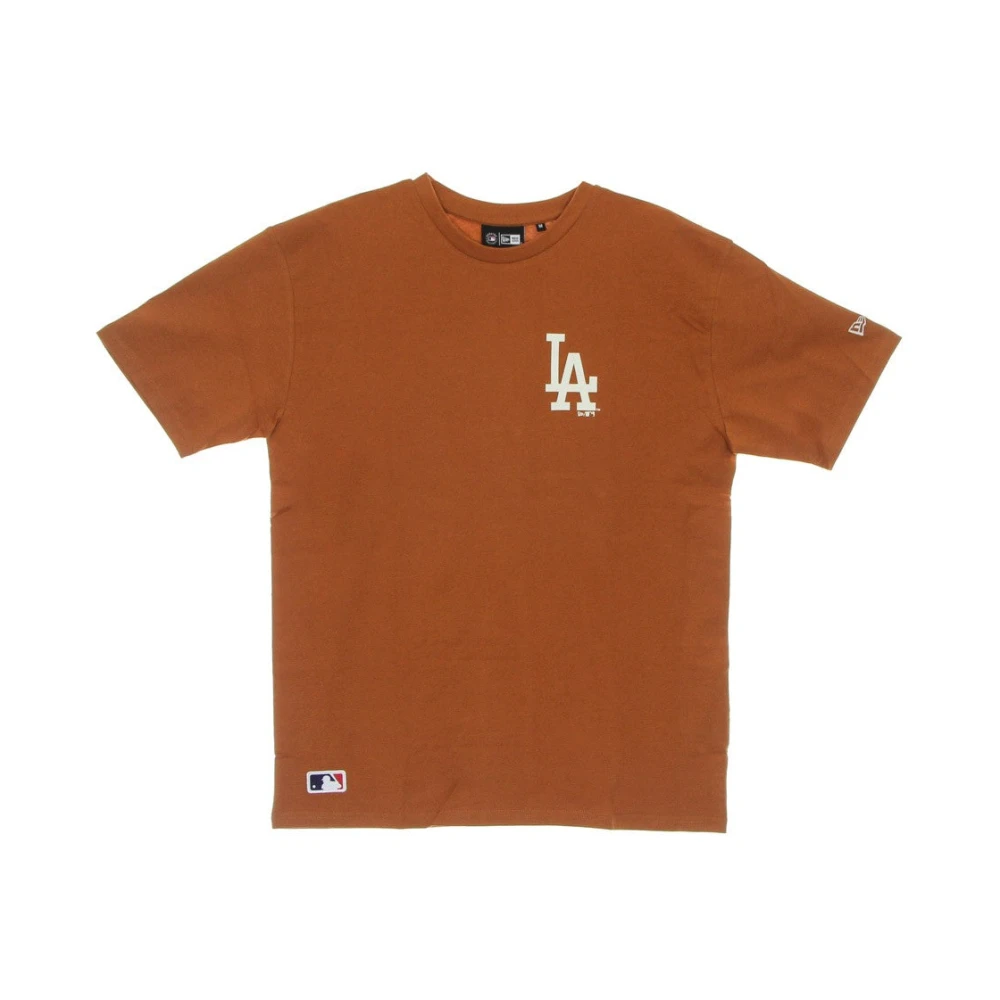 New era MLB Groot Logo Tee Losdod Toffee Brown Heren