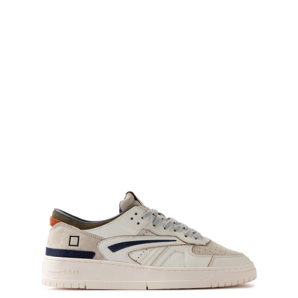 D.a.t.e. Uomo Bianco - Torneo Colored - Shoes - 42 Eu