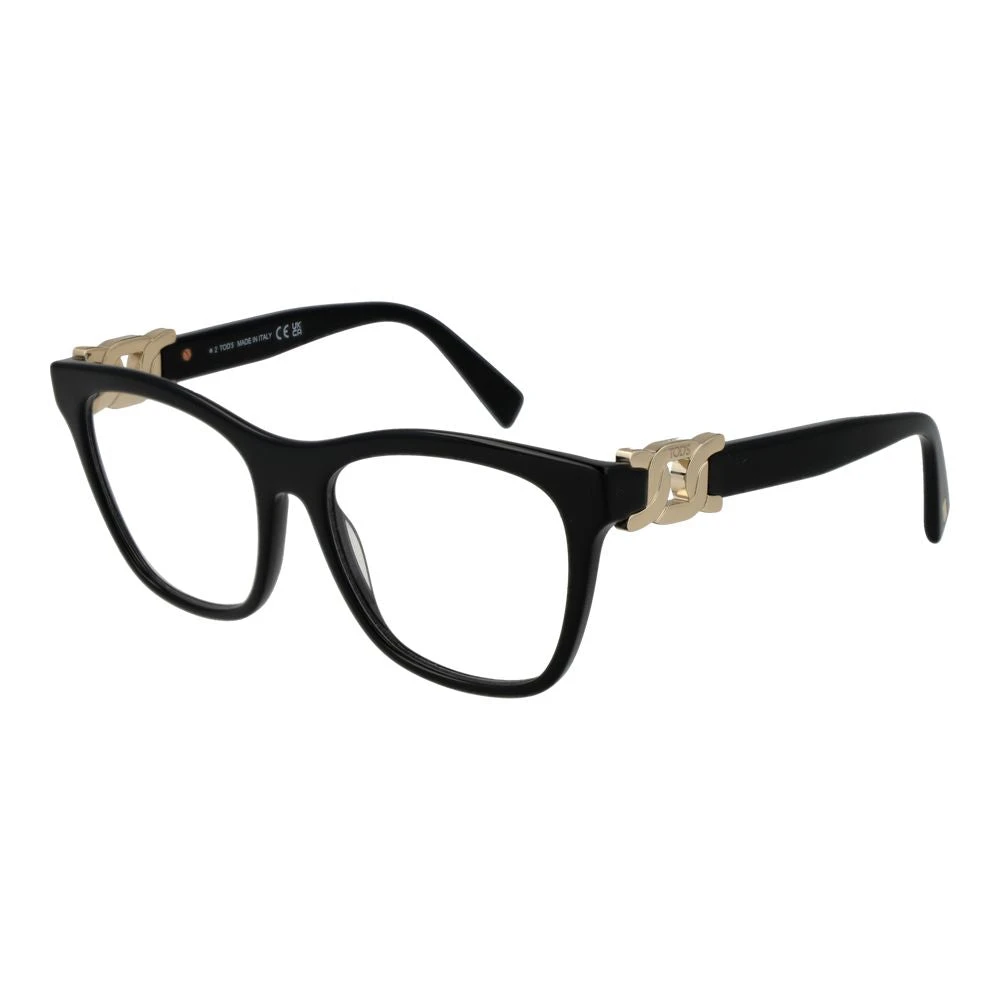 Tod's Women's Black Square Full-Rim Optical Frame