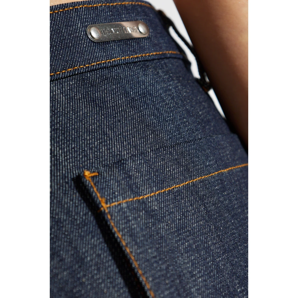 Helmut Lang Jeans met zakken Blue Dames