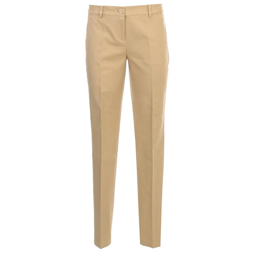 Michael Kors Beige Chino Broek Slim Fit Beige Dames