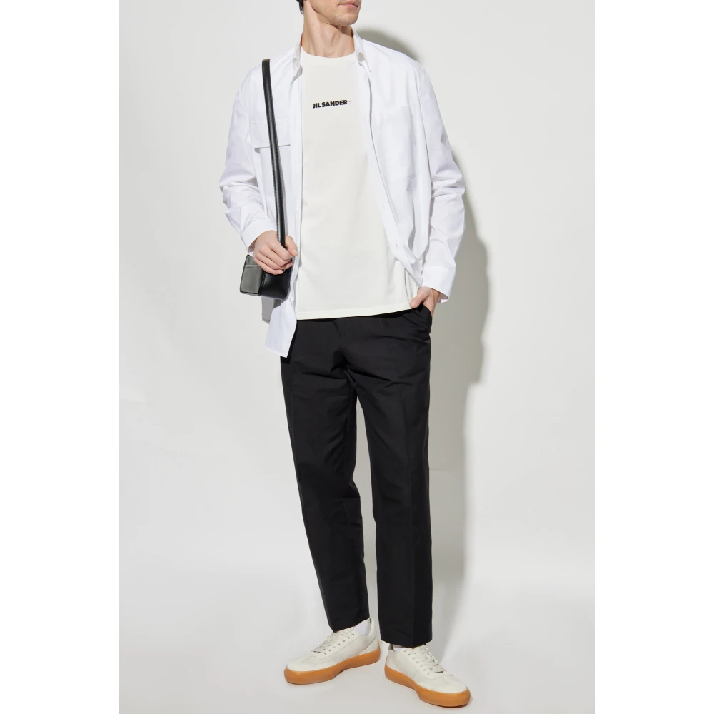 Jil Sander Geplooide broek Black Heren