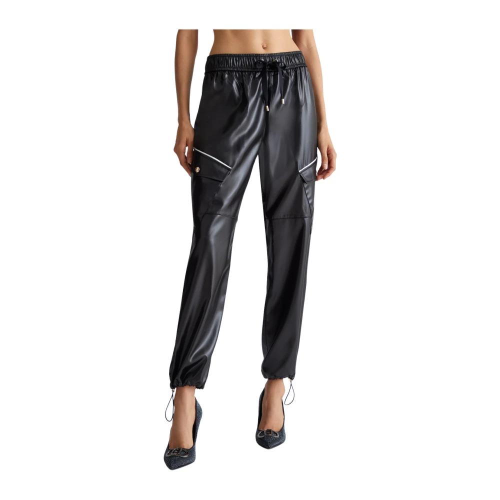 Liu Jo Zwarte Broek Stijl Tf4265 T2612 Black Dames