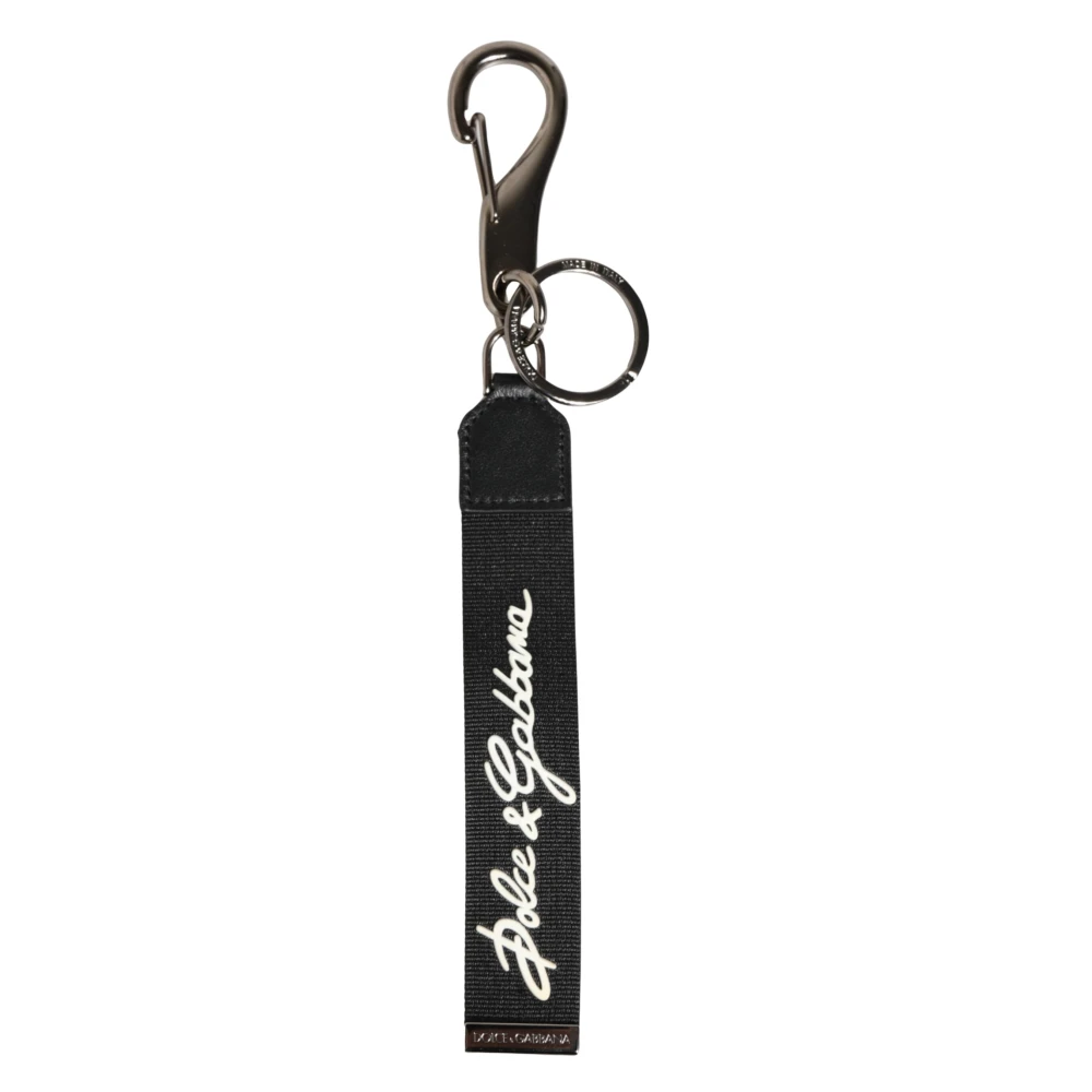 Dolce & Gabbana Unisex Negro - Blanco Dg Logo Llavero Llavero - Accessories - One Size