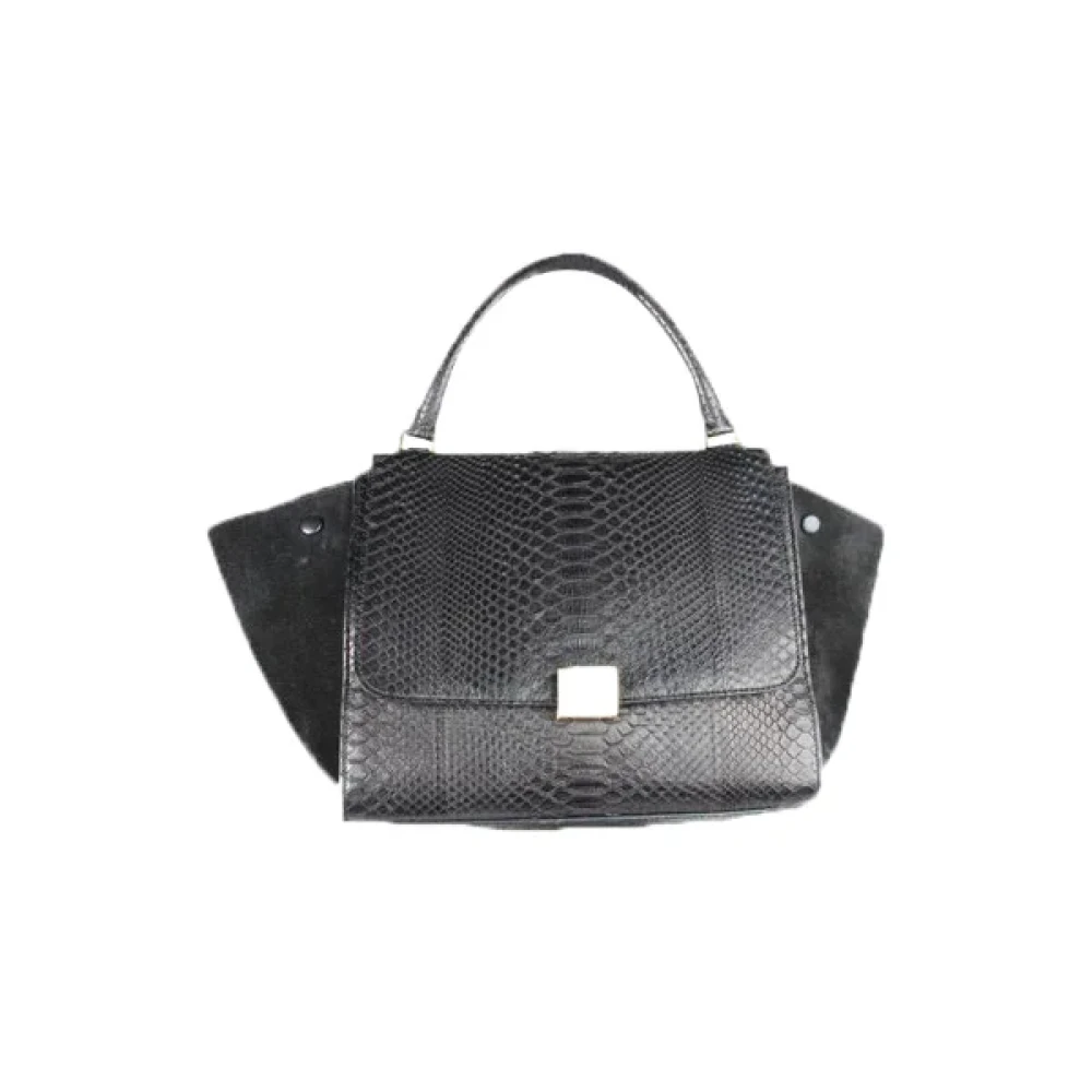 Celine Vintage Pre-owned Fabric handbags Black Dames