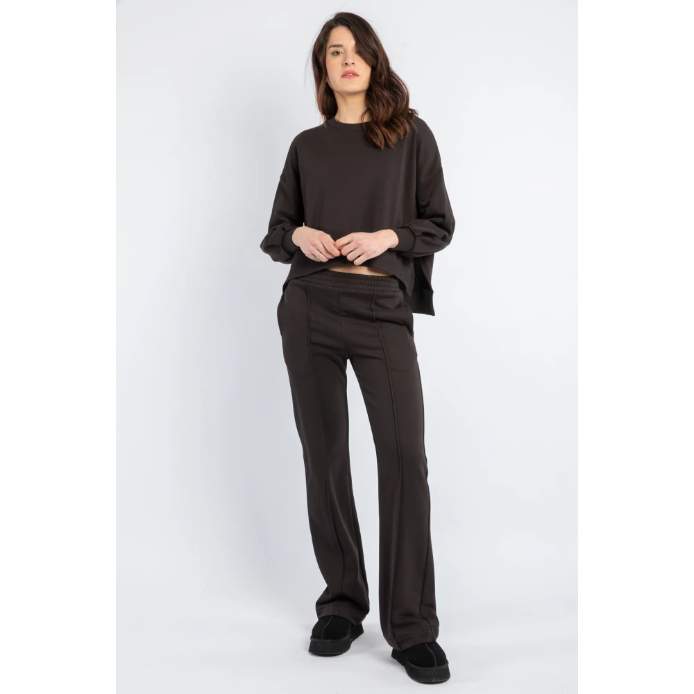 Dondup Straight Trousers Black Dames