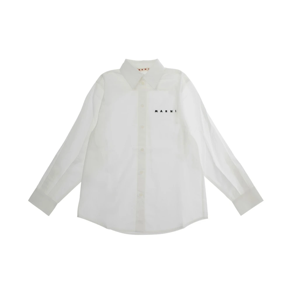 Marni Men's White Unisex Shirt Stylish Model