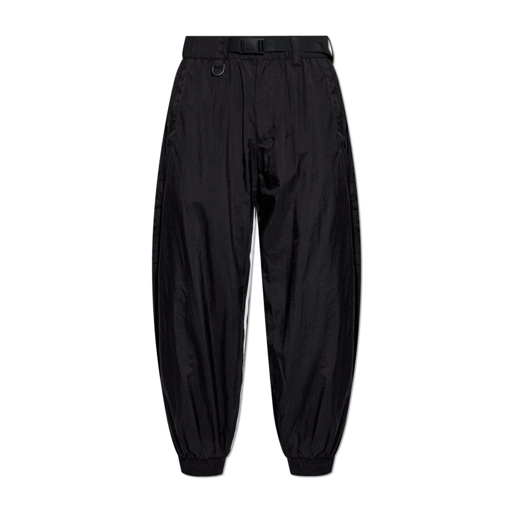 Y-3 Zwarte elastische taille broek Black Heren