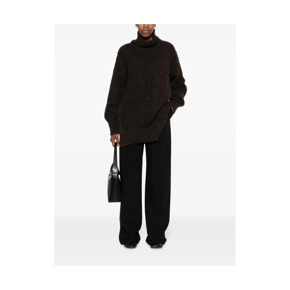 Calcaterra Straight Trousers Black Dames