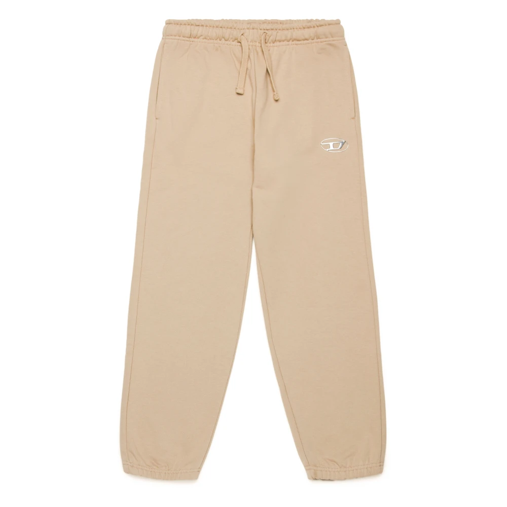 Diesel Boys Beige Sweatpants, 10 Y, Fleece Jogger Trousers