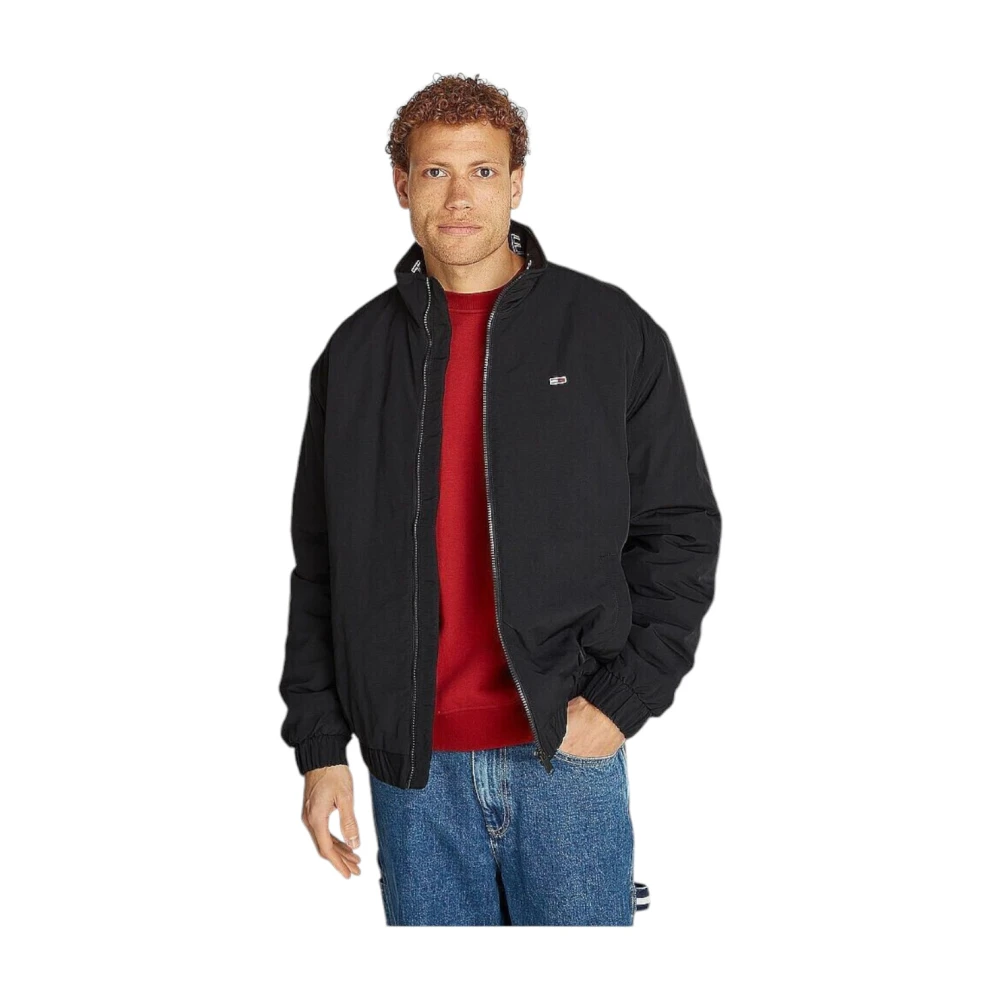 Tommy Jeans Stijlvolle Jas voor Mannen Black Heren
