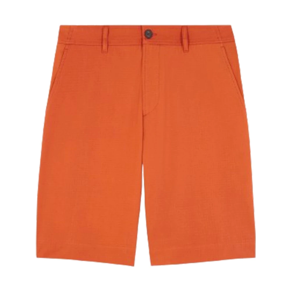 Maison Kitsuné Stijlvolle Board Shorts in Paprika Orange Heren