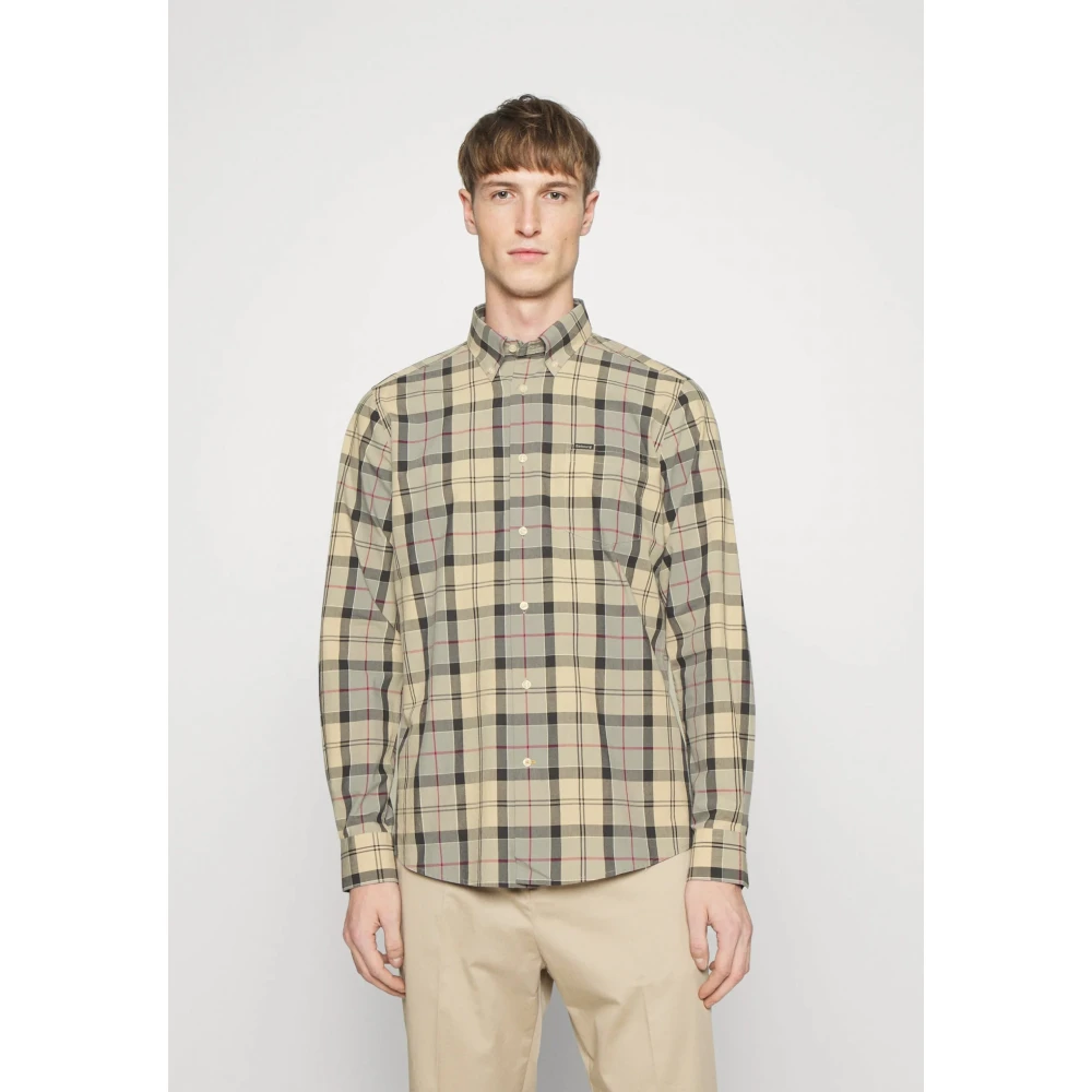 Barbour Op maat gemaakte overhemdjurk in tartan Multicolor Heren