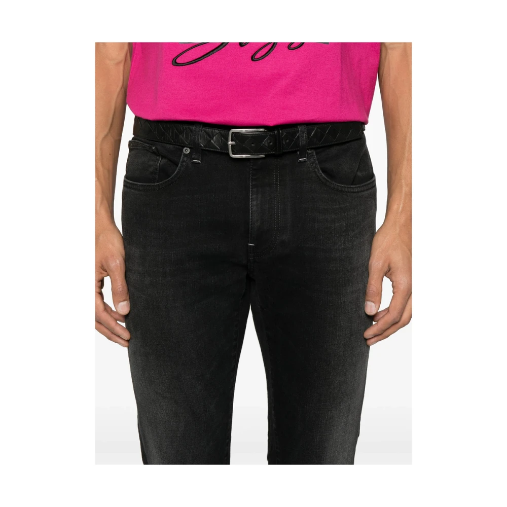 Pt01 Zwarte Denim Jeans met Klassieke Stijl Black Heren