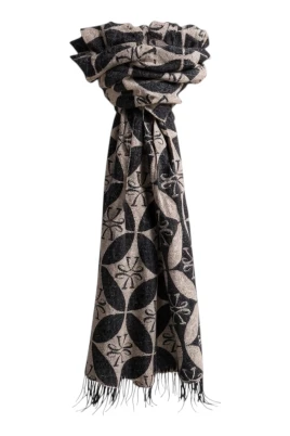 Ull-Cashmere Jacquard Scarf