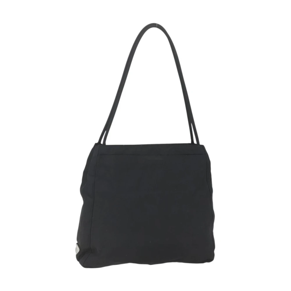 Prada Vintage Women's Black Pre-Owned Vintage Nylon Shoulder Bag