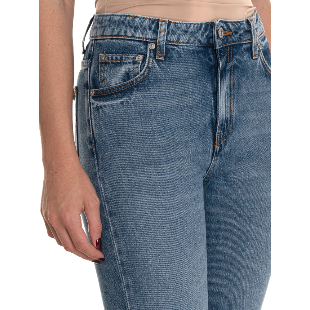 Roy Roger's Hoge taille uitlopende spijkerbroek Blue Dames