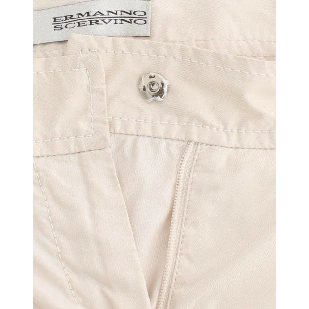 Ermanno Scervino Chique Beige Chino Broek Elegance Herdefiniren Beige Dames