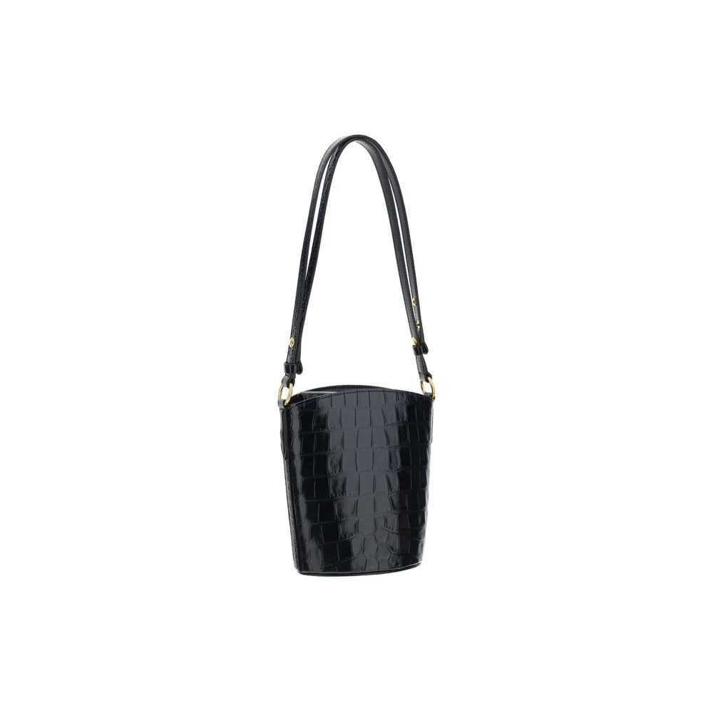 Tom Ford Stijlvolle Bucket Bag met Trekkoordsluiting Black Dames