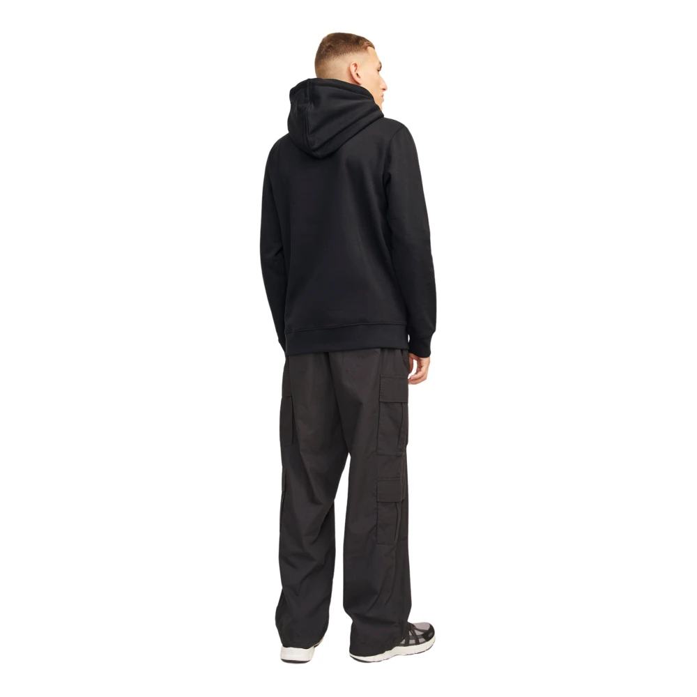 jack & jones Outdoor Hoodie met Stijlvolle Details Black Heren