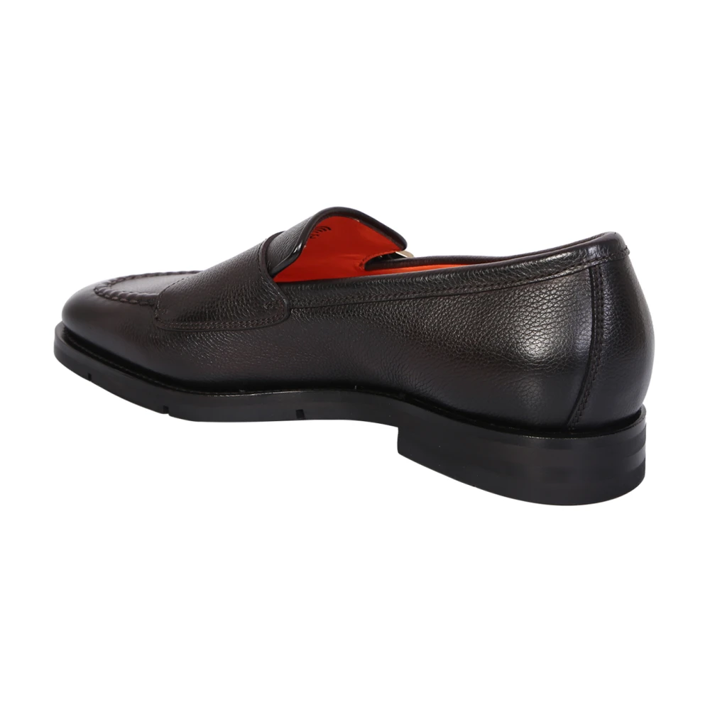 Santoni Tijdloze Double Strap Monk Schoenen Brown Heren