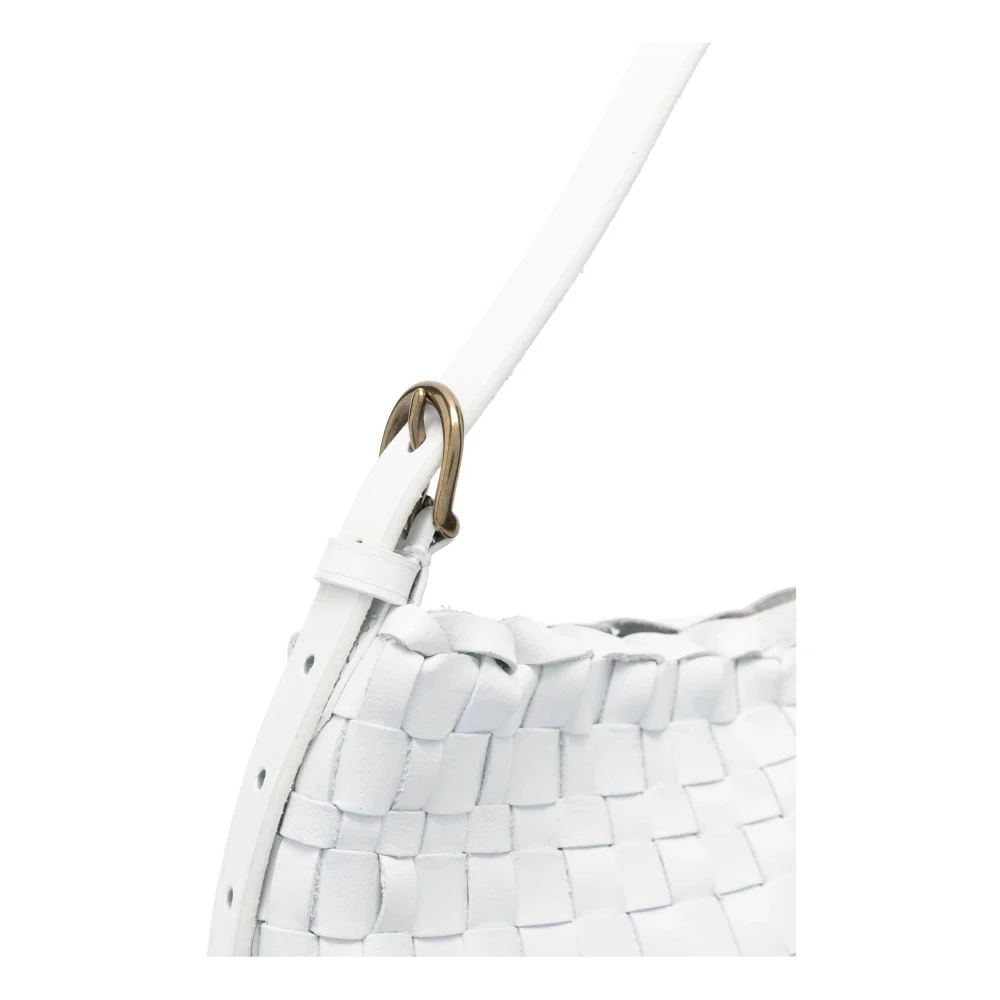 Dragon Diffusion Witte Schoudertas met Magnetische Sluiting White Dames