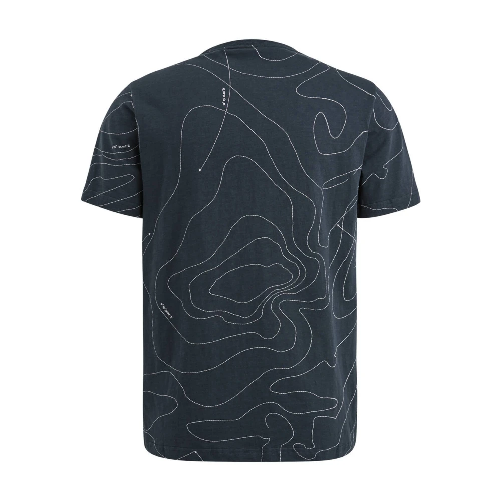 PME Legend Korte Mouw R-Neck Jersey T-shirt Blue Heren