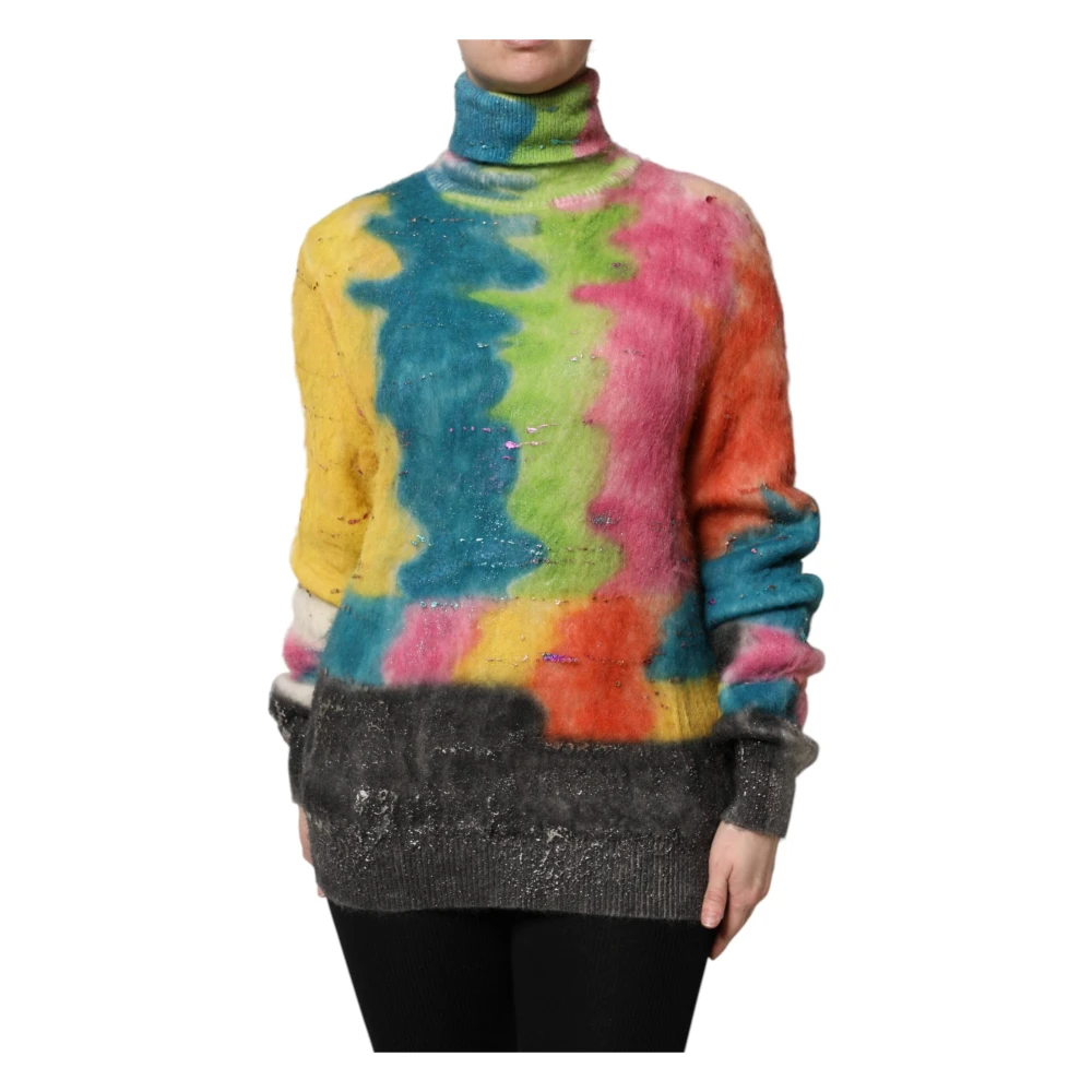 Dolce & Gabbana Women's Multicolor Pullover Turtleneck Jumper - Turtlenecks - S - Knitwear